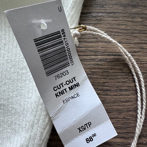 NWT Aritzia Wilfred Free Cutout Knit Mini - Picture 2 of 4